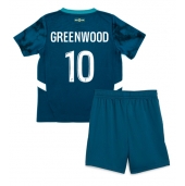 Olympique de Marseille Mason Greenwood #10 Uit tenue voor kinderen 2024-25 Korte Mouwen (+ broek)