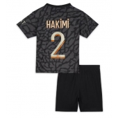 Paris Saint-Germain Achraf Hakimi #2 Derde tenue voor kinderen 2023-24 Korte Mouwen (+ broek)