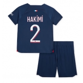 Paris Saint-Germain Achraf Hakimi #2 Thuis tenue voor kinderen 2023-24 Korte Mouwen (+ broek)