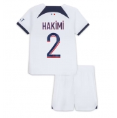 Paris Saint-Germain Achraf Hakimi #2 Uit tenue voor kinderen 2023-24 Korte Mouwen (+ broek)