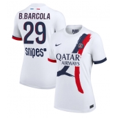 Paris Saint-Germain Bradley Barcola #29 Uit tenue voor Dames 2025-26 Korte Mouwen