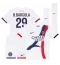 Paris Saint-Germain Bradley Barcola #29 Uit tenue voor kinderen 2025-26 Korte Mouwen (+ broek)