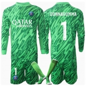 Paris Saint-Germain Gianluigi Donnarumma #1 Keeper Thuis tenue voor kinderen 2024-25 Lange Mouwen (+ broek)