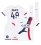 Paris Saint-Germain Ibrahim Mbaye #49 Uit tenue voor kinderen 2025-26 Korte Mouwen (+ broek)