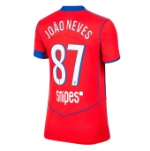 Paris Saint-Germain Joao Neves #87 Derde tenue voor Dames 2025-26 Korte Mouwen