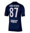 Paris Saint-Germain Joao Neves #87 Thuis tenue 2025-26 Korte Mouwen