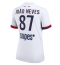 Paris Saint-Germain Joao Neves #87 Uit tenue voor Dames 2025-26 Korte Mouwen