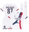 Paris Saint-Germain Joao Neves #87 Uit tenue voor kinderen 2024-25 Korte Mouwen (+ broek)