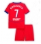 Paris Saint-Germain Khvicha Kvaratskhelia #7 Derde tenue voor kinderen 2025-26 Korte Mouwen (+ broek)