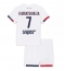 Paris Saint-Germain Khvicha Kvaratskhelia #7 Uit tenue voor kinderen 2025-26 Korte Mouwen (+ broek)