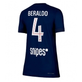 Paris Saint-Germain Lucas Beraldo #4 Thuis tenue voor Dames 2025-26 Korte Mouwen