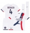 Paris Saint-Germain Lucas Beraldo #4 Uit tenue voor kinderen 2025-26 Korte Mouwen (+ broek)
