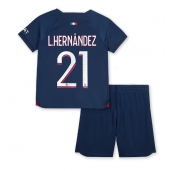 Paris Saint-Germain Lucas Hernandez #21 Thuis tenue voor kinderen 2023-24 Korte Mouwen (+ broek)