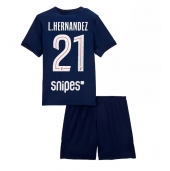 Paris Saint-Germain Lucas Hernandez #21 Thuis tenue voor kinderen 2025-26 Korte Mouwen (+ broek)