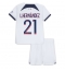 Paris Saint-Germain Lucas Hernandez #21 Uit tenue voor kinderen 2023-24 Korte Mouwen (+ broek)