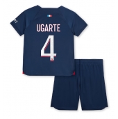 Paris Saint-Germain Manuel Ugarte #4 Thuis tenue voor kinderen 2023-24 Korte Mouwen (+ broek)