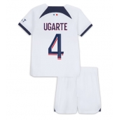 Paris Saint-Germain Manuel Ugarte #4 Uit tenue voor kinderen 2023-24 Korte Mouwen (+ broek)