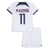 Paris Saint-Germain Marco Asensio #11 Uit tenue voor kinderen 2023-24 Korte Mouwen (+ broek)