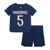 Paris Saint-Germain Marquinhos #5 Thuis tenue voor kinderen 2023-24 Korte Mouwen (+ broek)