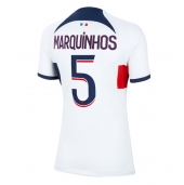 Paris Saint-Germain Marquinhos #5 Uit tenue voor Dames 2023-24 Korte Mouwen