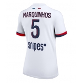 Paris Saint-Germain Marquinhos #5 Uit tenue voor Dames 2025-26 Korte Mouwen
