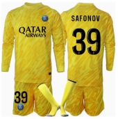 Paris Saint-Germain Matvei Safonov #39 Keeper Derde tenue voor kinderen 2024-25 Lange Mouwen (+ broek)