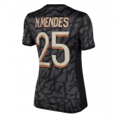 Paris Saint-Germain Nuno Mendes #25 Derde tenue voor Dames 2023-24 Korte Mouwen