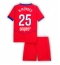 Paris Saint-Germain Nuno Mendes #25 Derde tenue voor kinderen 2025-26 Korte Mouwen (+ broek)