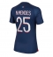 Paris Saint-Germain Nuno Mendes #25 Thuis tenue voor Dames 2023-24 Korte Mouwen