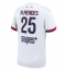 Paris Saint-Germain Nuno Mendes #25 Uit tenue 2025-26 Korte Mouwen
