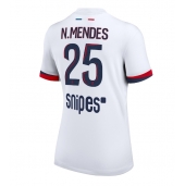 Paris Saint-Germain Nuno Mendes #25 Uit tenue voor Dames 2025-26 Korte Mouwen