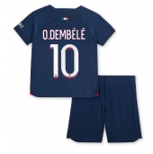 Paris Saint-Germain Ousmane Dembele #10 Thuis tenue voor kinderen 2023-24 Korte Mouwen (+ broek)
