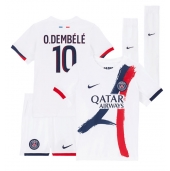 Paris Saint-Germain Ousmane Dembele #10 Uit tenue voor kinderen 2025-26 Korte Mouwen (+ broek)