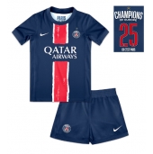 Paris Saint-Germain Thuis tenue voor kinderen 2024-25 UCL Champions Korte Mouwen (+ broek)