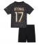 Paris Saint-Germain Vitinha Ferreira #17 Derde tenue voor kinderen 2023-24 Korte Mouwen (+ broek)