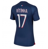 Paris Saint-Germain Vitinha Ferreira #17 Thuis tenue voor Dames 2023-24 Korte Mouwen