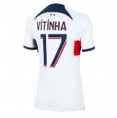 Paris Saint-Germain Vitinha Ferreira #17 Uit tenue voor Dames 2023-24 Korte Mouwen