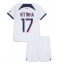 Paris Saint-Germain Vitinha Ferreira #17 Uit tenue voor kinderen 2023-24 Korte Mouwen (+ broek)