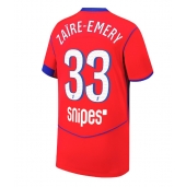 Paris Saint-Germain Warren Zaire-Emery #33 Derde tenue 2025-26 Korte Mouwen