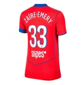 Paris Saint-Germain Warren Zaire-Emery #33 Derde tenue voor Dames 2025-26 Korte Mouwen