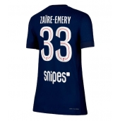 Paris Saint-Germain Warren Zaire-Emery #33 Thuis tenue voor Dames 2025-26 Korte Mouwen