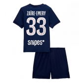 Paris Saint-Germain Warren Zaire-Emery #33 Thuis tenue voor kinderen 2025-26 Korte Mouwen (+ broek)