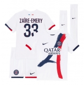 Paris Saint-Germain Warren Zaire-Emery #33 Uit tenue voor kinderen 2025-26 Korte Mouwen (+ broek)