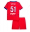 Paris Saint-Germain Willian Pacho #51 Derde tenue voor kinderen 2025-26 Korte Mouwen (+ broek)
