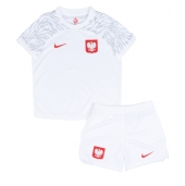 Polen Thuis tenue voor kinderen WK 2022 Korte Mouwen (+ broek)