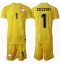 Polen Wojciech Szczesny #1 Keeper Thuis tenue voor kinderen EK 2024 Korte Mouwen (+ broek)