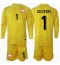 Polen Wojciech Szczesny #1 Keeper Thuis tenue voor kinderen EK 2024 Lange Mouwen (+ broek)