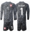 Polen Wojciech Szczesny #1 Keeper Uit tenue voor kinderen EK 2024 Lange Mouwen (+ broek)