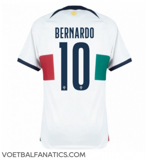 Portugal Bernardo Silva #10 Uit tenue WK 2022 Korte Mouwen