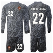 Portugal Diogo Costa #22 Keeper Uit tenue voor kinderen EK 2024 Lange Mouwen (+ broek)
